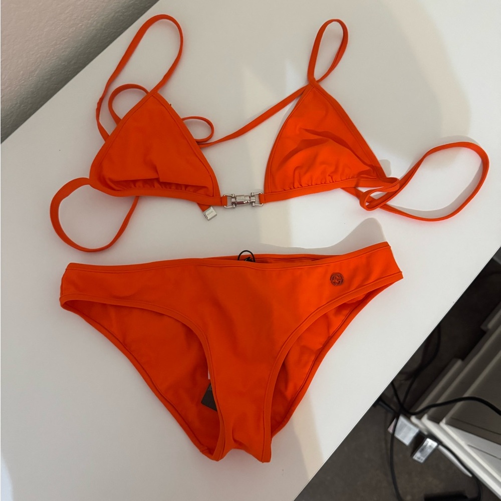 Authentic Gucci Orange Bikini Set brand new with tags size small